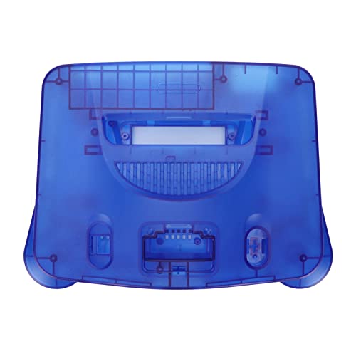 Durchscheinendes Blaues Retro Videospielkonsolengehäuse, Kompatibel mit Regionen für N64, Inklusive Montageschraubendreher, Reset und Power Taste Durchscheinendes Blaues Retro Videospielkonsolengehäuse, Kompatibel mit Regionen für N64, Inklusive Montageschraubendreher, Reset und Power Taste von GOWENIC