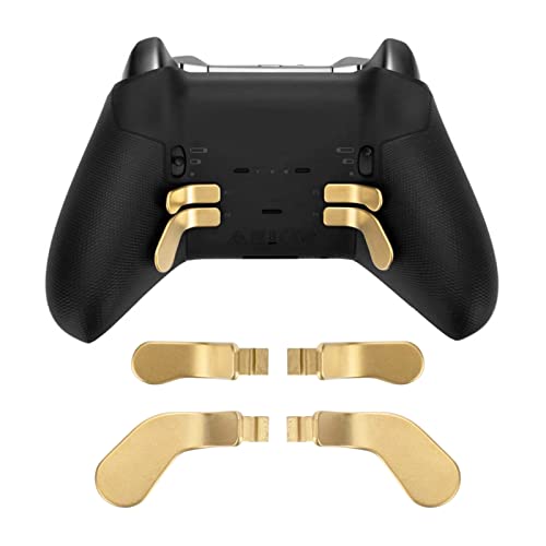 Edelstahl-Controller-Paddles Ersatz für Elite Controller Series 2 (Gold) von GOWENIC