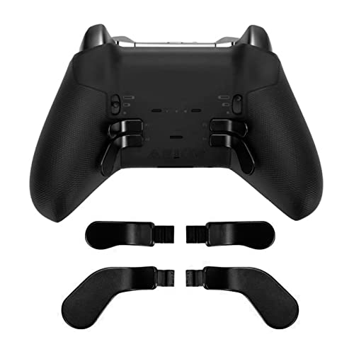 Edelstahl-Controller-Paddles Ersatz für Elite Controller Series 2 (Schwarz) von GOWENIC