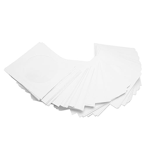 GOWENIC 100er-Pack CD-DVD-Hüllen, Umschläge, Dicke, Wiederverwendbare, Staubdichte Disc-Hüllen mit Klappe, Klarem Fenster für 8-cm-Discs GOWENIC 100er-Pack CD-DVD-Hüllen, Umschläge, Dicke, Wiederverwendbare, Staubdichte Disc-Hüllen mit Klappe, Klarem Fenster für 8-cm-Discs von GOWENIC