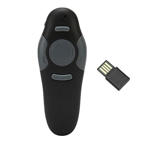 GOWENIC 2,4 GHz USB Präsentationsklicker, Kabelloser Presenter Fernklicker für PPT, 15 M Kontrollreichweite, für Präsentationen, Besprechungen oder Klassenzimmer von GOWENIC