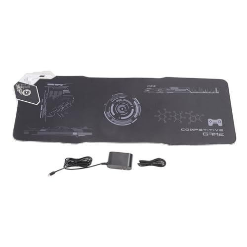 GOWENIC 4-in-1-RGB-Gaming-Mauspad, 15 W Kabelloses 30 W PD-Mauspad mit Kabelgebundener Ladefunktion und Typ-C-Schnittstelle, 14 Beleuchtungsmodi, Wasserdicht, Auslaufsicher, 80 cm Großes GOWENIC 4-in-1-RGB-Gaming-Mauspad, 15 W Kabelloses 30 W PD-Mauspad mit Kabelgebundener Ladefunktion und Typ-C-Schnittstelle, 14 Beleuchtungsmodi, Wasserdicht, Auslaufsicher, 80 cm Großes von GOWENIC
