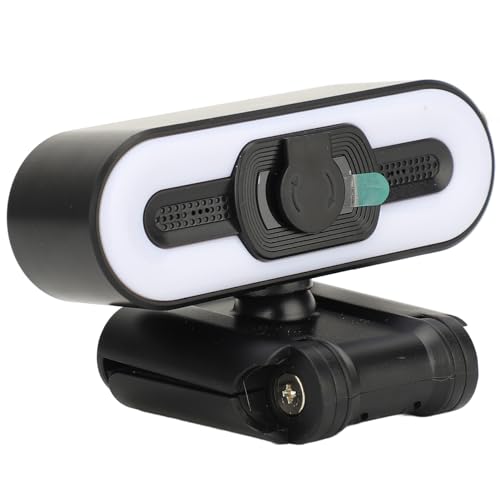 GOWENIC 4K-Webcam, 4K-USB-Webcam-PC-Kamera mit Integriertem Mikrofon, Superhelles Fülllicht, Automatische Schönheit für Laptop-Computer, LCD-Display von GOWENIC