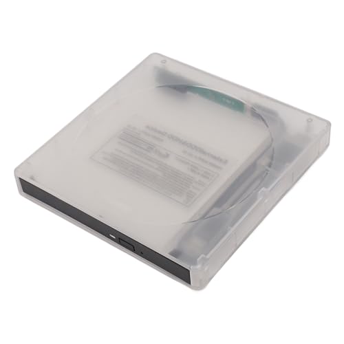GOWENIC CD DVD BD Optisches Laufwerksgehäuse, Typ C USB3.0 5 Gbit/s Transparente Externe Laufwerksbox, Kompatibel für für, für Laptop von GOWENIC