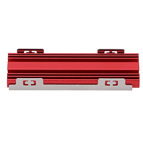 GOWENIC Effiziente Wärmeableitung SSD-Kühlkörper für M.2 2280 SSDs, Langzeitgebrauch, Rostschutz, SSD-Kühler (Rot) von GOWENIC