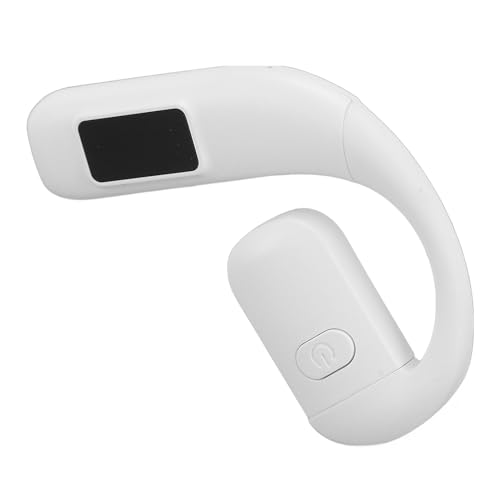 GOWENIC -Headset, Knochenleitung Wireless Ohrhörer -Rauschunterdrückung mit 180 Grad Rotatable Mikrofon Zum Laufen (White) von GOWENIC