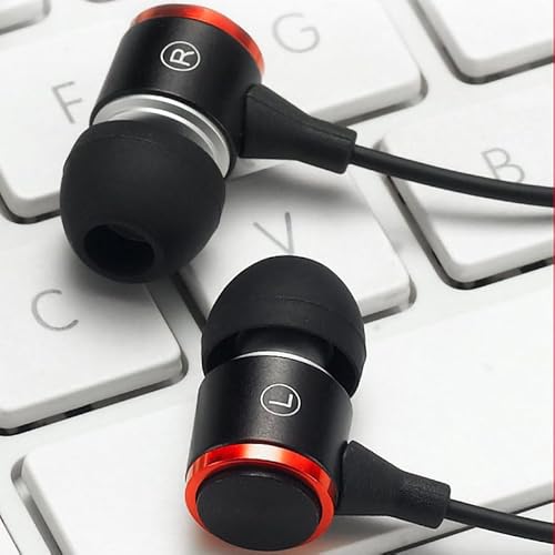 GOWENIC Kabelgebundener Kopfhörer, HiFi-Kopfhörer mit Schwerem Bass und Mikrofon, Design Zur Geräuschreduzierung und Lautstärkeregelung, Kabelgebundenes Ohrhörer-Headset für Telefon, PC, von GOWENIC