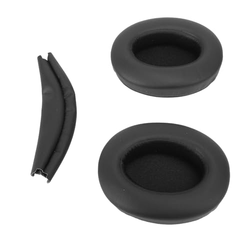 GOWENIC Kopfhörer -Ohrkissen, Kopfhörer -Ohrhörer Schallschutz Speicherschaumschwamm mit Kopfbandabdeckung für WH XB910N (Black) von GOWENIC