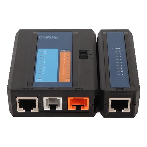 GOWENIC Multifunktionaler 2-in-1-Netzwerkkabel-Telefonleitungsdiagnosetester, RJ45 RJ11 8P 6P 4P Fehlerdiagnose-LED-Anzeigeleitungsdetektor für Internet-Telefonbüro von GOWENIC