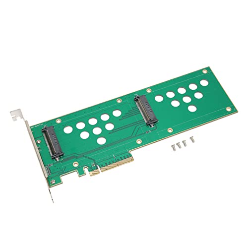 GOWENIC U.2 PCIE Nvme Adapter, PCIE3.0 X8 X16 to U.2x2 Dual Drive U.2 Nvme PCIE SSD Riser Card, PCIE 3.0 40Gbps High Speed, Desktop PC Installation von GOWENIC