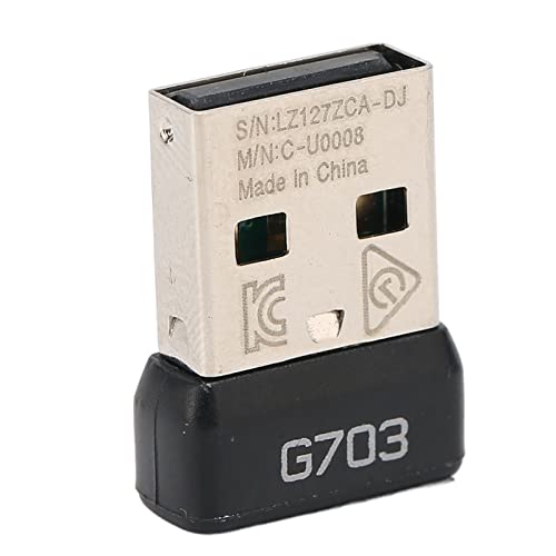 GOWENIC USB-Empfänger, Tragbarer USB-Mausempfänger für Drahtlose G703-Maus, Tragbarer Drahtloser 2,4-G-USB-Konverter-Maus-Empfängeradapter, USB-Schnittstelle von GOWENIC