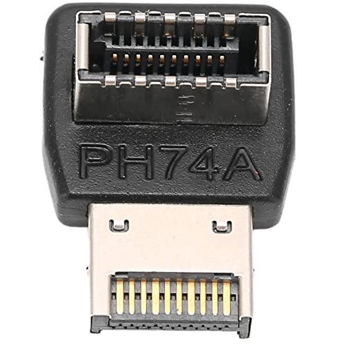 GOWENIC USB3.1 Typ E Adapter, 90 Grad Lenkwinkel PC Motherboard Typ E Adapter, 3.2 20g Full Speed ​​Compact Adapter(PH74A) von GOWENIC