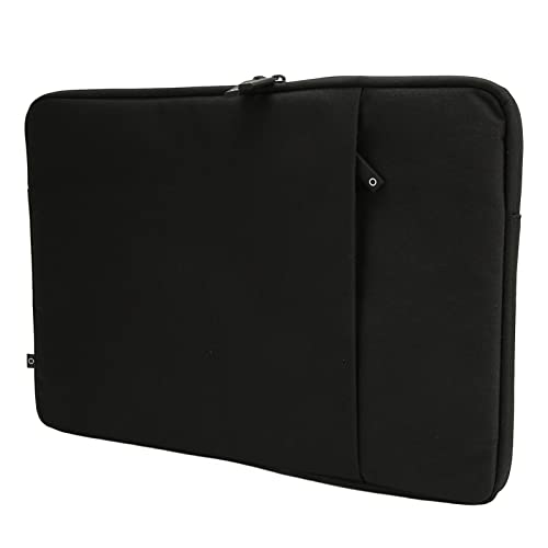 GOWENIC wasserdichte Stoff-Laptophülle für 15,6-Zoll-Laptops, Tasche mit Großem Fassungsvermögen und Glättendem Reißverschluss, (Black) von GOWENIC