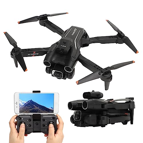 K9 RC -Drohne mit 4K-HD-Daul-Kamera, Faltbarer WiFi-Quadrocopter mit Höhenhaltung, Headless-Modus, FPV, 3D-, Gesten-Selfie, Easy Fly Steady und Flugbahnflug K9 RC -Drohne mit 4K-HD-Daul-Kamera, Faltbarer WiFi-Quadrocopter mit Höhenhaltung, Headless-Modus, FPV, 3D-, Gesten-Selfie, Easy Fly Steady und Flugbahnflug von GOWENIC