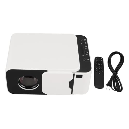 Kleiner Projektor, 4K-HD-Filmprojektor, Trapezkorrektur, BT 5.4 Elektrofokus, Tragbarer Heimkino-Filmprojektor für Android 13 (EU-Stecker) von GOWENIC