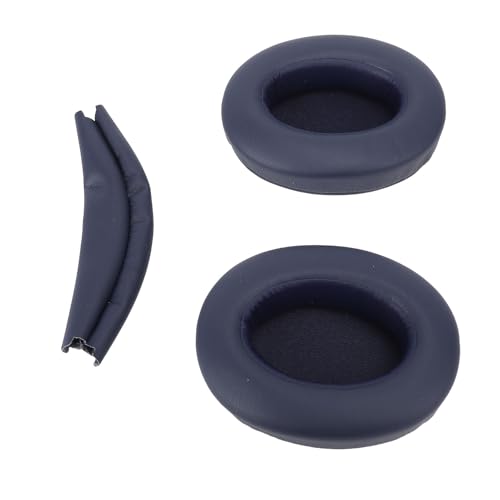 Kopfhörer -Ohrkissen, Kopfhörer -Ohrhörer Schallschutz Speicherschaumschwamm mit Kopfbandabdeckung für WH XB910N (Blue) von GOWENIC