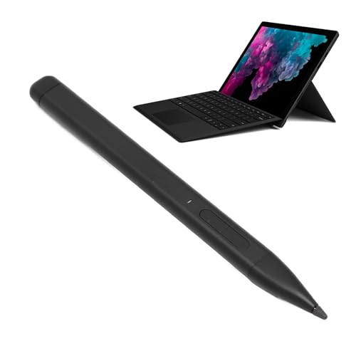 Magnetischer Touch-Stift, Aluminiumlegierung 4096 Druckstufe, Magnetischer Stift, Tablet-Bildschirm, Wiederaufladbarer Stift für Pro X 9 8 7 6 5 4 3 Book 2 X1 Pro (Black) von GOWENIC