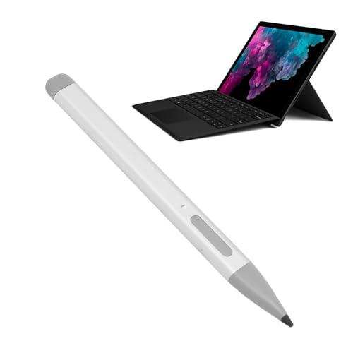 Magnetischer Touch-Stift, Aluminiumlegierung 4096 Druckstufe, Magnetischer Stift, Tablet-Bildschirm, Wiederaufladbarer Stift für Pro X 9 8 7 6 5 4 3 Book 2 X1 Pro (Silver) von GOWENIC