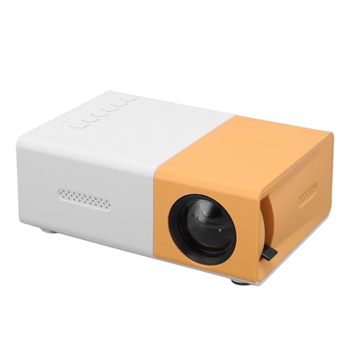Projektor, Tragbarer 1080P Projektor mit Umfangreicher Schnittstelle, Eingebautem Lautsprecher, USB betriebener Heimfilmprojektor für Heimreisen Projektor, Tragbarer 1080P Projektor mit Umfangreicher Schnittstelle, Eingebautem Lautsprecher, USB betriebener Heimfilmprojektor für Heimreisen von GOWENIC