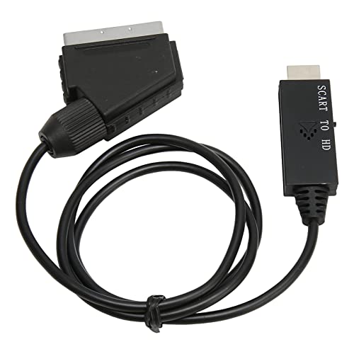 Scart zu HD Multimedia Schnittstellenkonverter, Scart zu HDMI HD Adapterkabel 1080P Video Scart Verbindungskabel, für Sound Video DC 5V Scart zu HD Multimedia Schnittstellenkonverter, Scart zu HDMI HD Adapterkabel 1080P Video Scart Verbindungskabel, für Sound Video DC 5V von GOWENIC