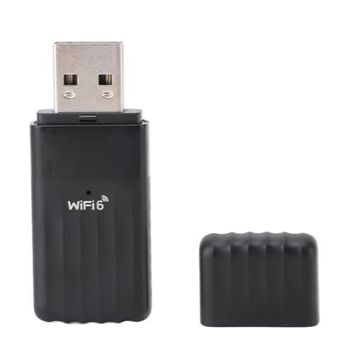 Schnurloser Netzwerkkartenadapter, 900 Mbit/s WiFi6 USB-Netzwerkkartenadapter mit AP-Funktion, 2 DBi Gain-Antenne, 2,4 G 5,8 GHz Dualband-Computerempfänger-Sender für Wins 10 11 von GOWENIC