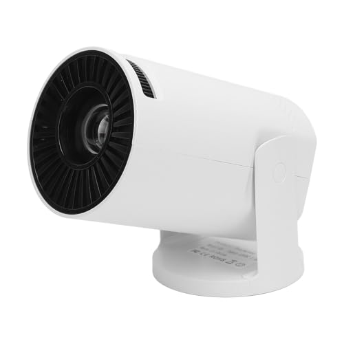 Small Projektor 1080P, Tragbarer Projektor mit Fernbedienung, Automatischer Korrektur, Eingebautem Lautsprecher, USB/HDMI/3,5 mm Eingang, für Telefon, Laptop, TV Stick (EU-Stecker) von GOWENIC