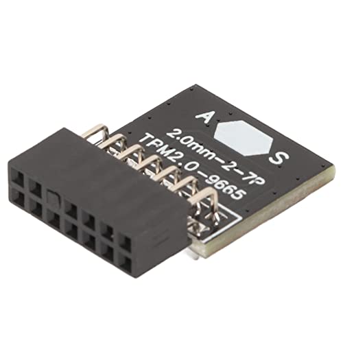 TPM 2.0 Modul, TPM 2.0 Chip 2x7P 14 Pin Sicherheitsmodul für ASUS, Verschlüsselungsprozessor für Windows 11 Plattformschutz von GOWENIC
