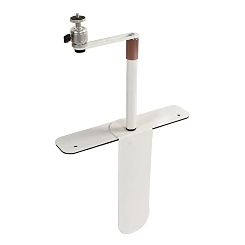 Verstellbarer Projektorständer 24 Bis 40 cm, 360-Grad-Drehung, 90-Grad-Neigung, Universalgewinde, Einfache Montage, für Home-Office-Sofa-Nachttisch (White) von GOWENIC