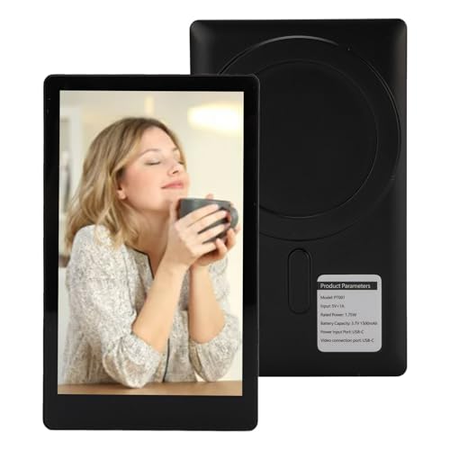 Wireless Telefon Vlog -Selfie -Display, 3,97 Zoll, 1080p Heckkamera -Selfie -Bildschirm mit Fernbedienung für -Telefon (Black) von GOWENIC