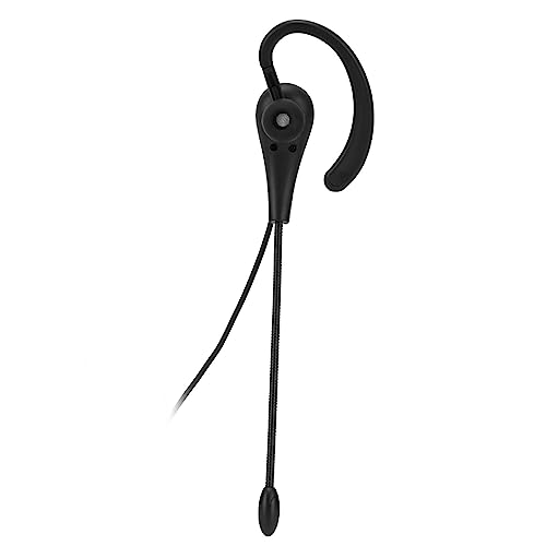 XD 001 Einohr-Headset, Einohr-Kundendienst-Headset, Am Ohr Hängender Ohrhörer mit Mikrofon für Callcenter-Büro, Unterstützt die Einstellung der Lautsprecherlautstärke (3,5 mm) von GOWENIC