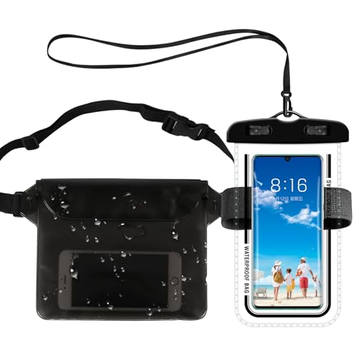 Wasserdichte Handyhülle Tasche, Wasserfester Bauchtasche Beutel Schutzhülle, Wasserdichte Handyhülle Beutel mit Band, Unterwasser Handytasche Bauchtasche, Bauchtasche Wassersport für Strand Schwimmen Wasserdichte Handyhülle Tasche, Wasserfester Bauchtasche Beutel Schutzhülle, Wasserdichte Handyhülle Beutel mit Band, Unterwasser Handytasche Bauchtasche, Bauchtasche Wassersport für Strand Schwimmen von GOWTX