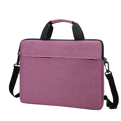 13,3 14 15,6 Zoll ultradünne Laptop-Handtaschenhülle, Notebook-Hülle, Umhängetasche FüR Business(Purple,15.6 inch) von GOXQIT