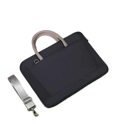 Business Aktentasche for Frau Große Kapazität Umhängetasche Oxford Wasserdichte Computer Lagerung Laptop Tasche FüR Business(Black 15 inch) von GOXQIT
