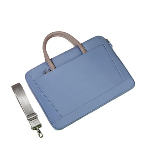 Business Aktentasche for Frau Große Kapazität Umhängetasche Oxford Wasserdichte Computer Lagerung Laptop Tasche FüR Business(Blue 15 inch) von GOXQIT