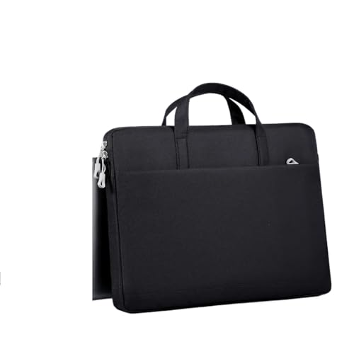 Business Laptop Umhängetasche Handtasche geeignet for verschiedene 13,3 14 15,6 Zoll Computertaschen FüR Business(Black) von GOXQIT