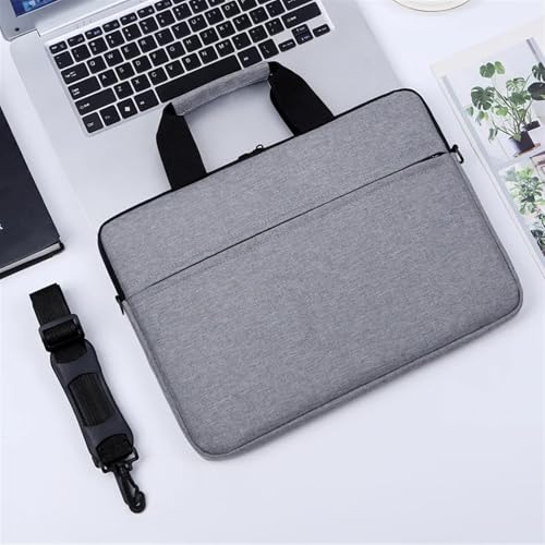 Business-Stil Laptop-Tasche 15,6 14 13 Zoll tragbarer Computer Schutzhülle Notebook-Hülle FüR Business(Grey,15.6-inch) von GOXQIT