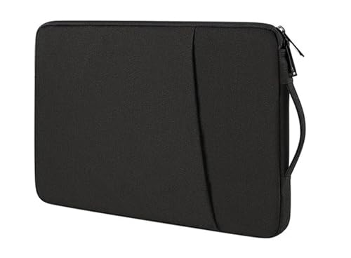 Computer Tasche Laptop Sleeve Handtasche Fall for 13 13,3 14 15 15,6 15,4 Zoll Wasserdichte Tasche Notebook Abdeckung FüR Business(Black,13-13.3 Inch) von GOXQIT