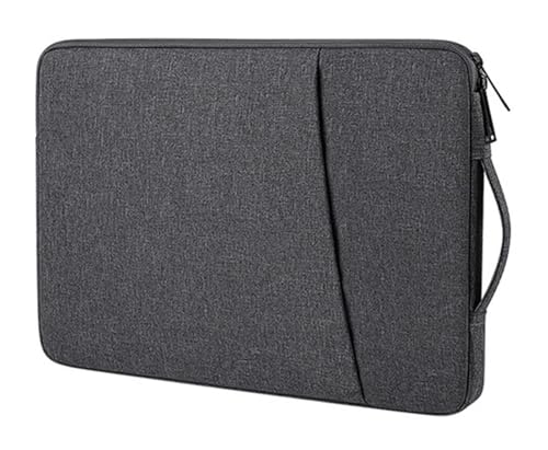 Computer Tasche Laptop Sleeve Handtasche Fall for 13 13,3 14 15 15,6 15,4 Zoll Wasserdichte Tasche Notebook Abdeckung FüR Business(Dark gray,15.6 Inch) von GOXQIT