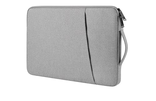 Computer Tasche Laptop Sleeve Handtasche Fall for 13 13,3 14 15 15,6 15,4 Zoll Wasserdichte Tasche Notebook Abdeckung FüR Business(Light gray,13-13.3 Inch) von GOXQIT