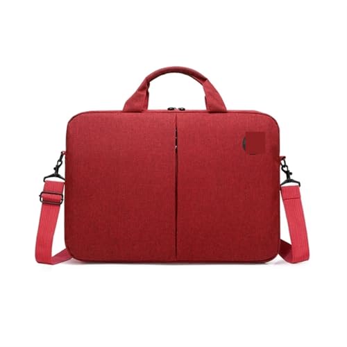 Computertasche, Computer-Einkaufstasche, Aktentasche, 15,6-Zoll-Laptop, Umhängetasche, große Kapazität FüR Business(Red) von GOXQIT