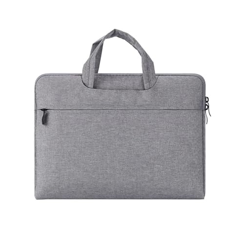 Computertasche, Laptop-Handtaschenhülle, 13,3 Zoll, 14 Zoll, 15,3 Zoll, 15,6 Zoll, 16 Zoll, wasserdichte Notebook-Abdeckung FüR Business(Light gray,15.6-16inch(40x29x2)) von GOXQIT