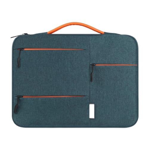 Computertasche, Laptop-Hülle, Reißverschluss, Aktentasche, Laptop-Handtasche, Laptop-Tasche FüR Business(Blue,14-inch) von GOXQIT