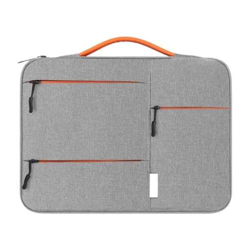 Computertasche, Laptop-Hülle, Reißverschluss, Aktentasche, Laptop-Handtasche, Laptop-Tasche FüR Business(GRAY,14-inch) von GOXQIT