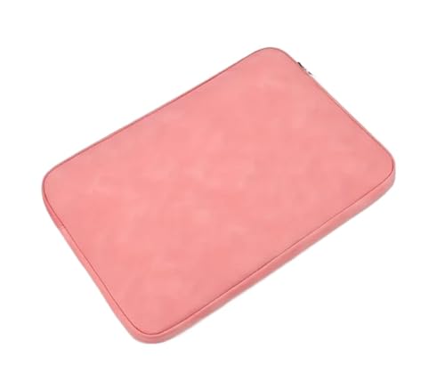 Computertasche, Laptop-PU-Leder, schützende Tablet-Tasche, Computertasche, Aufbewahrungstasche, schlanke Laptop-Hülle FüR Business(Pink,14.1-15.4inch) von GOXQIT