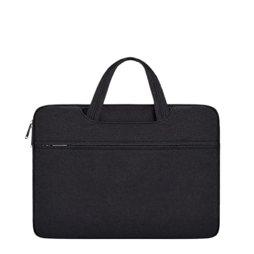 Computertasche, Laptoptasche, Schutzhülle, Handtasche, tragbar, 13, 14, 15, 15,6 Zoll FüR Business(Black,14-15.4 Inch) von GOXQIT