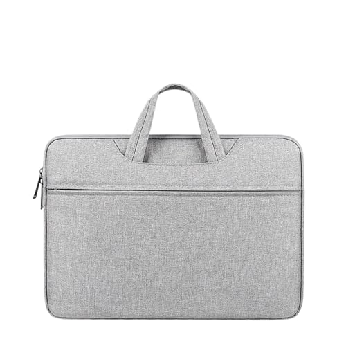 Computertasche, Laptoptasche, Schutzhülle, Handtasche, tragbar, 13, 14, 15, 15,6 Zoll FüR Business(Light Grey,13-13.3 Inch) von GOXQIT