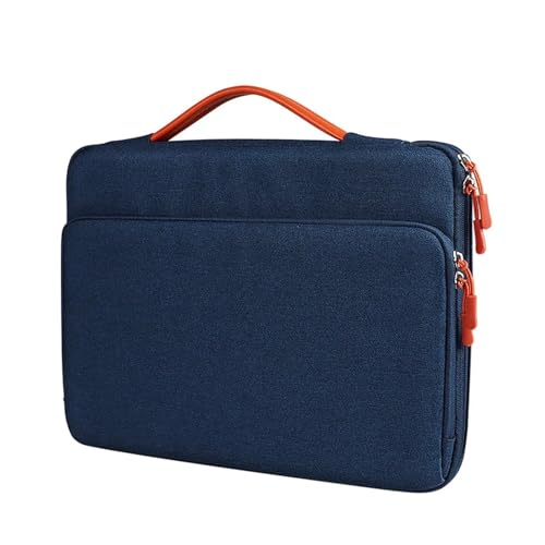 Computertasche, Laptoptasche, stoßfeste und wasserdichte Stoffhandtasche, Laptoptasche FüR Business(Blue,15.6 inch) von GOXQIT