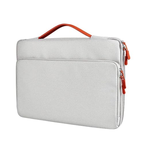 Computertasche, Laptoptasche, stoßfeste und wasserdichte Stoffhandtasche, Laptoptasche FüR Business(Elegant grey,15-15.4 inch) von GOXQIT