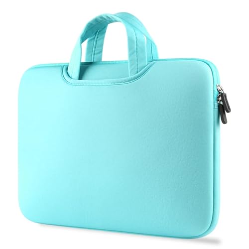 Computertasche, weiche Laptop-Handtasche, Notebook-Tragetasche, Computer-Schutzhülle, Laptop-Hülle, Aktentasche FüR Business(Green,14.1-15.4 inch) von GOXQIT