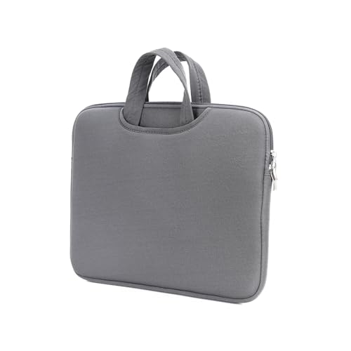 Computertasche 16 Zoll und 17 Zoll Computertasche Vordertasche bietet Platz for Strom, Maus, viel Platz, Laptop-Handtasche, leichte Computer-Handtasche FüR Business(Grey) von GOXQIT